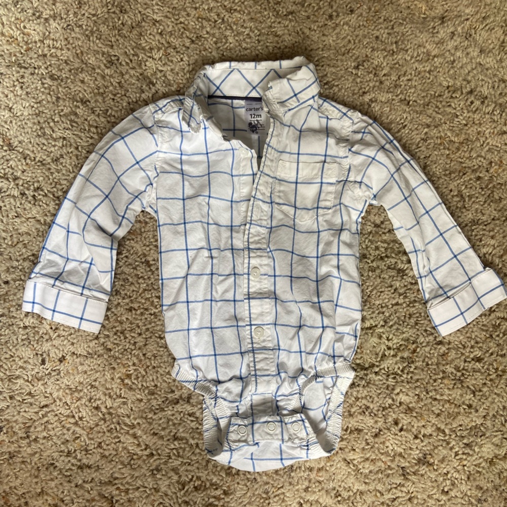 12m collard onesie.